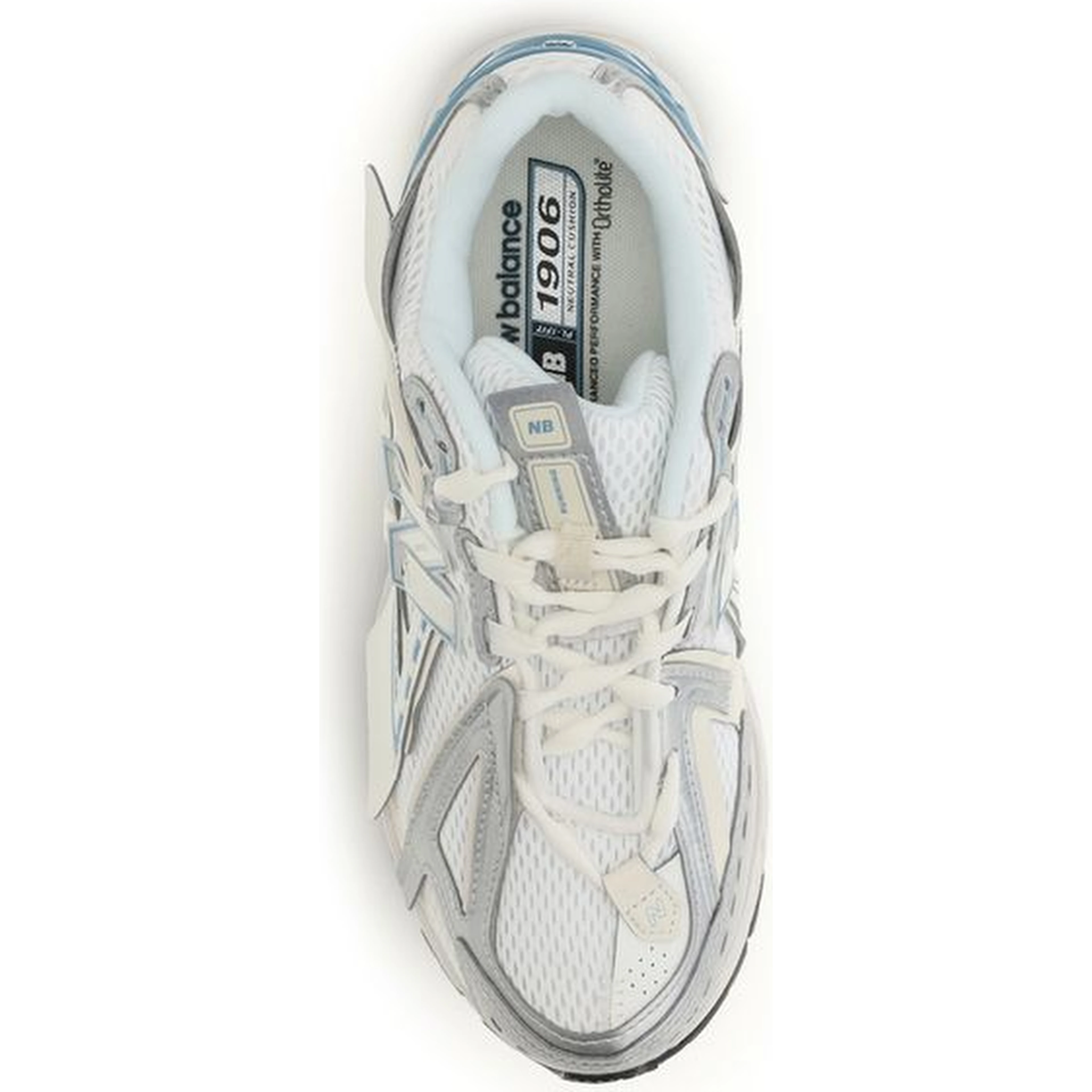 White Fabric Athletic Sneakers
