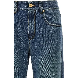 Blue Cotton Relaxed Fit Jeans