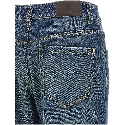 Blue Cotton Relaxed Fit Jeans