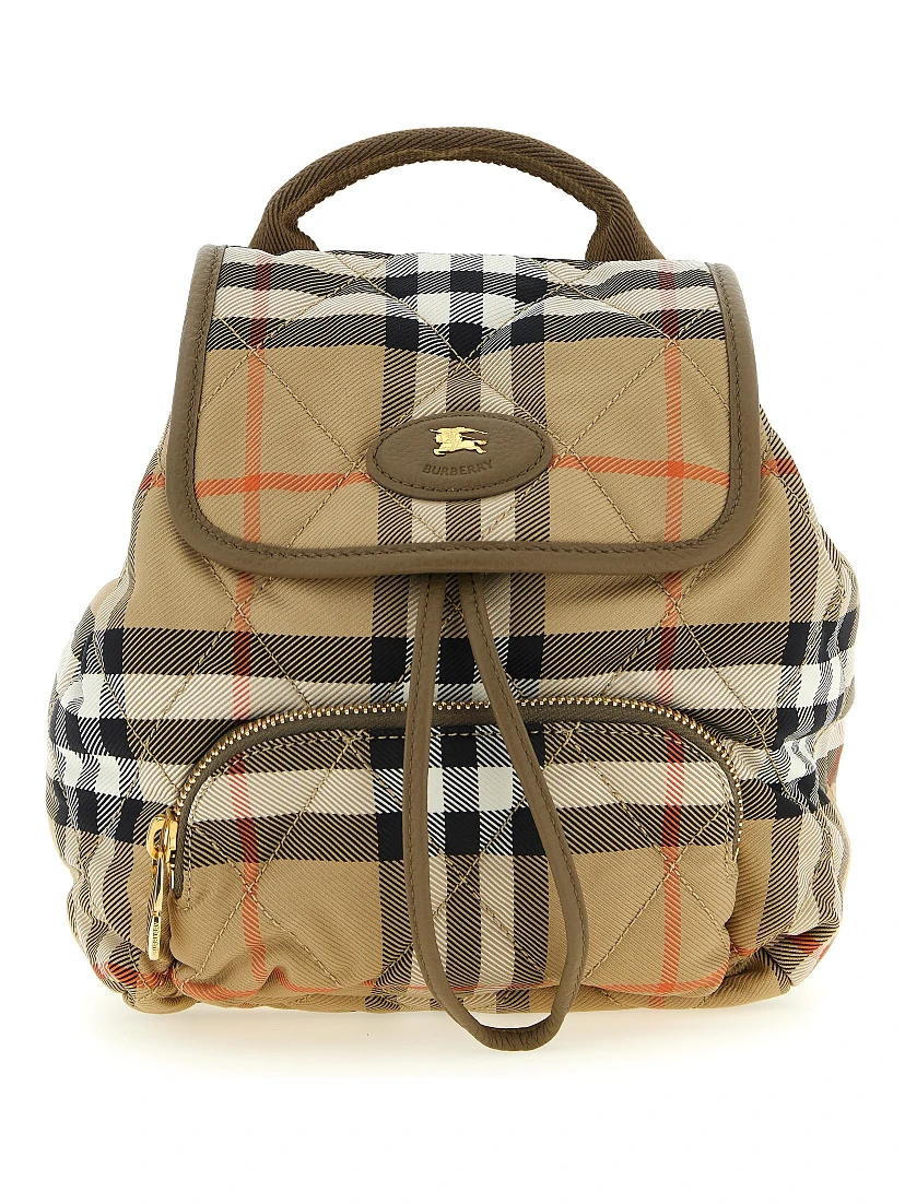 Beige Polyamide Backpack