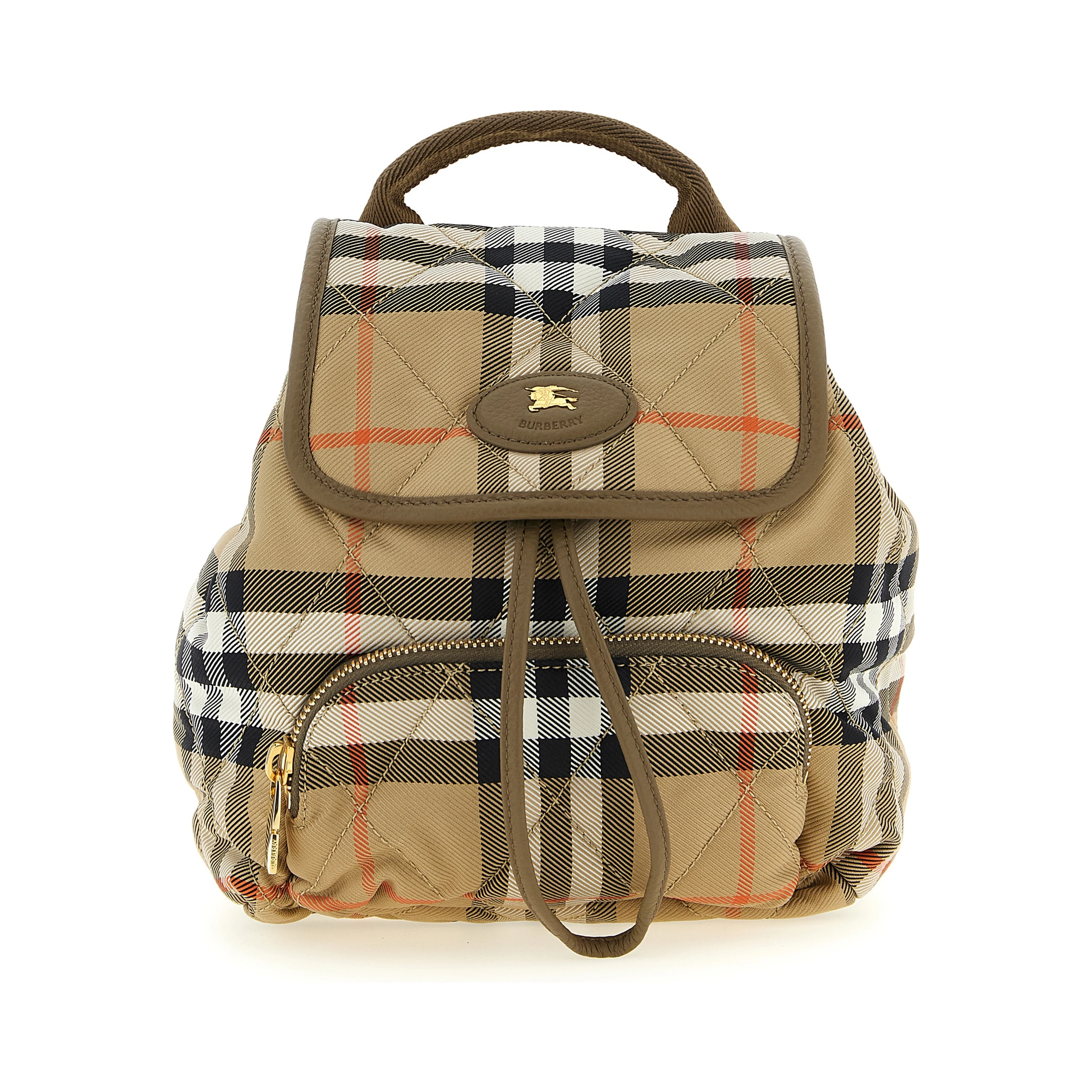Beige Polyamide Backpack