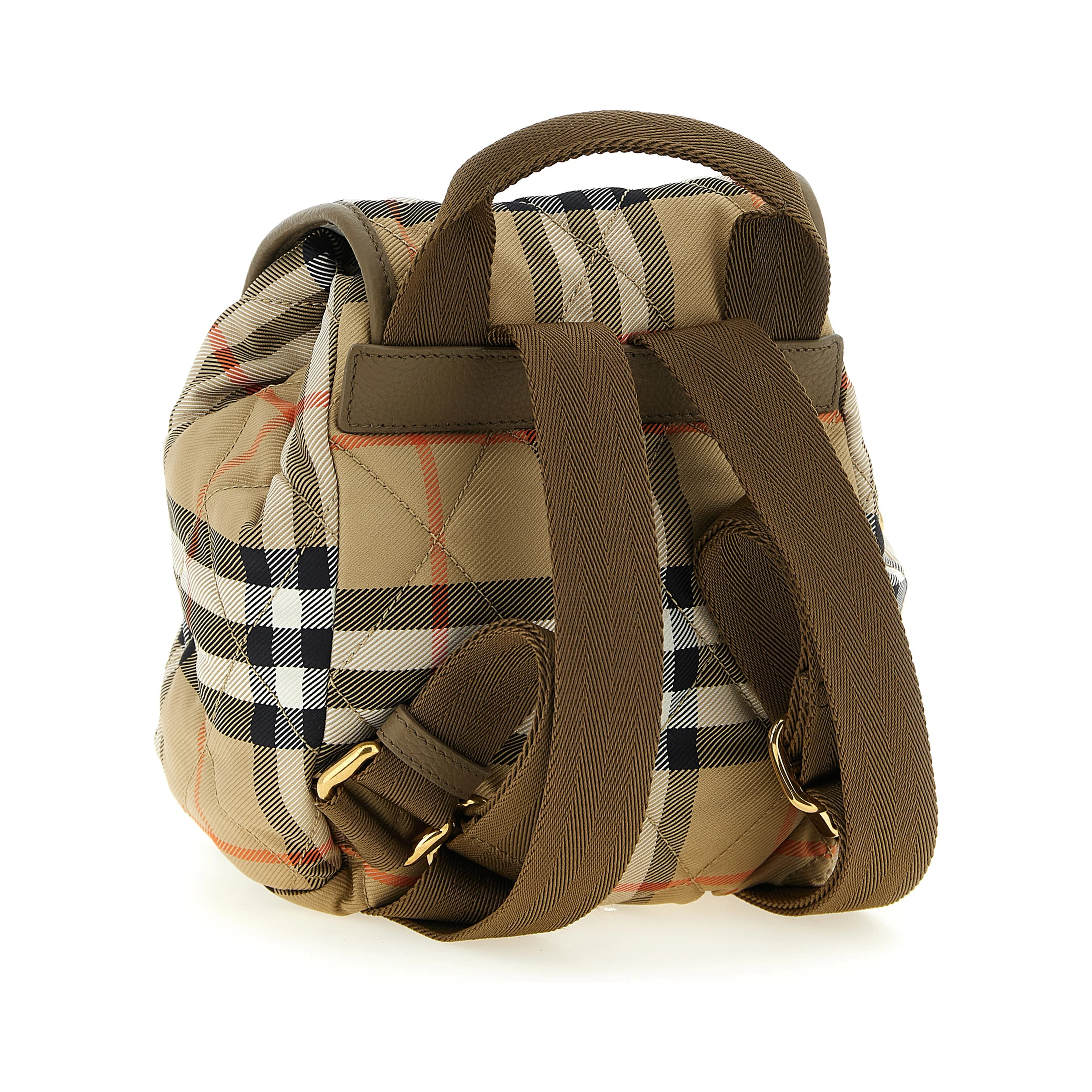 Beige Polyamide Backpack