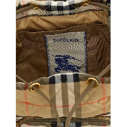 Beige Polyamide Backpack