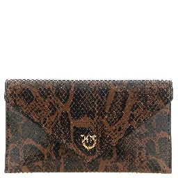 Brown Calfskin Clutch Bag
