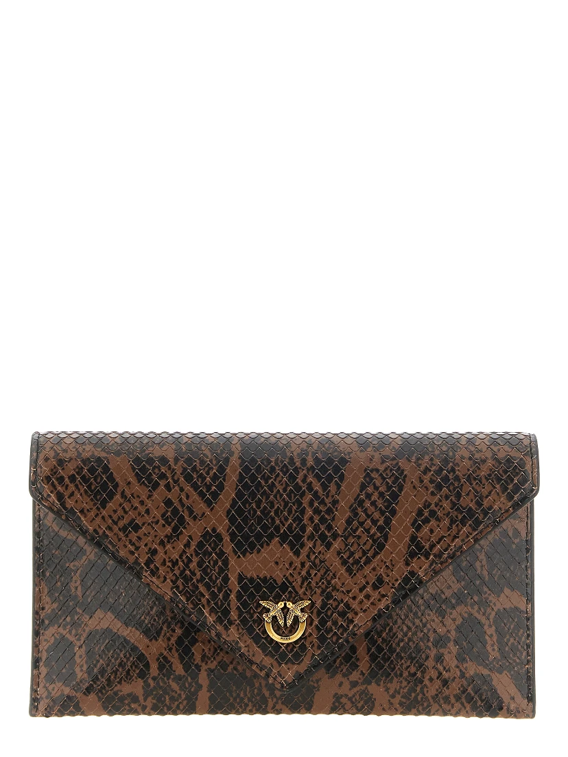 Brown Calfskin Clutch Bag
