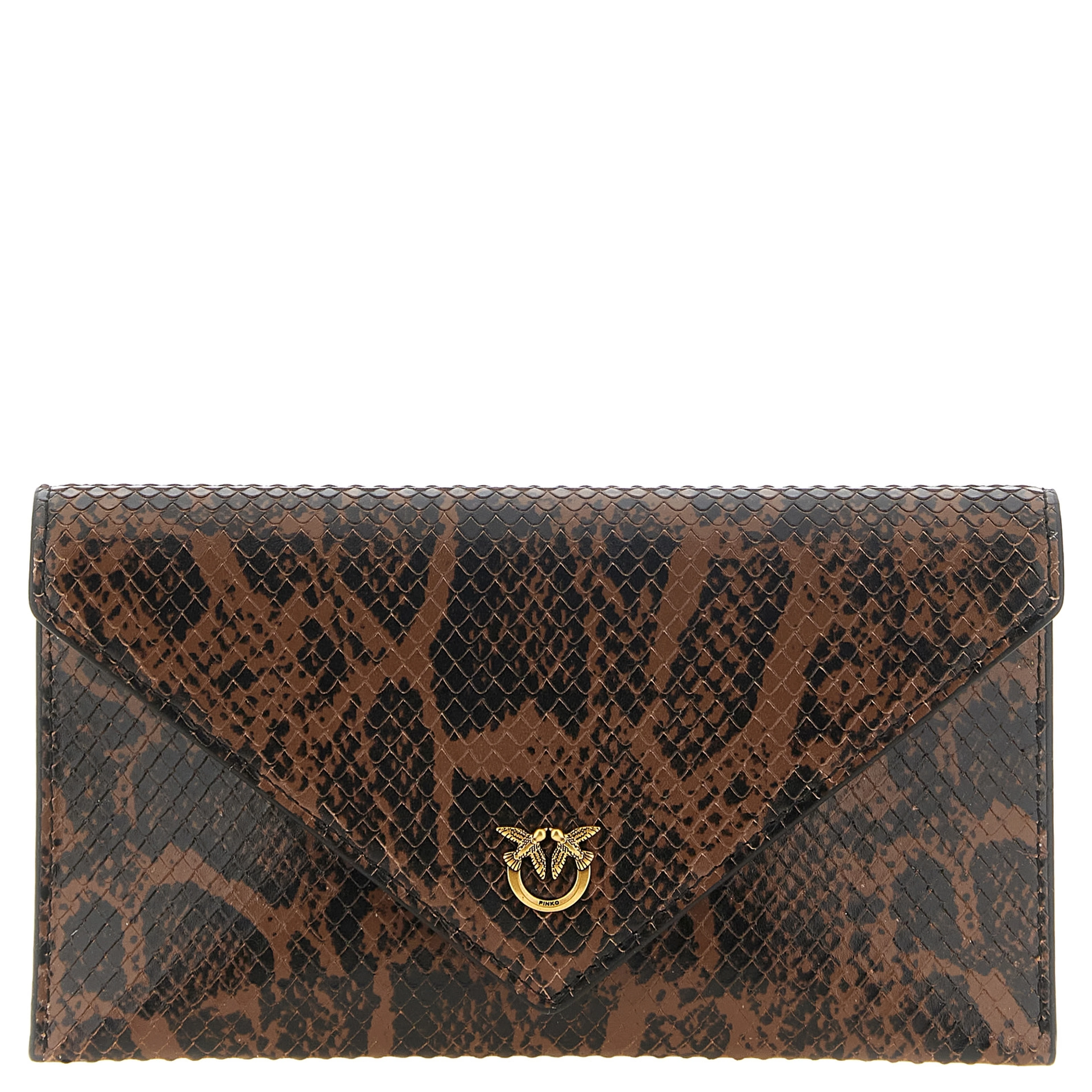 Brown Calfskin Clutch Bag
