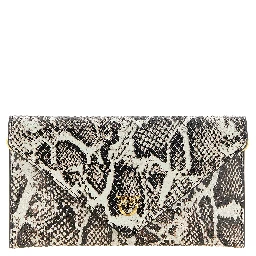 Beige Calfskin Clutch Bag