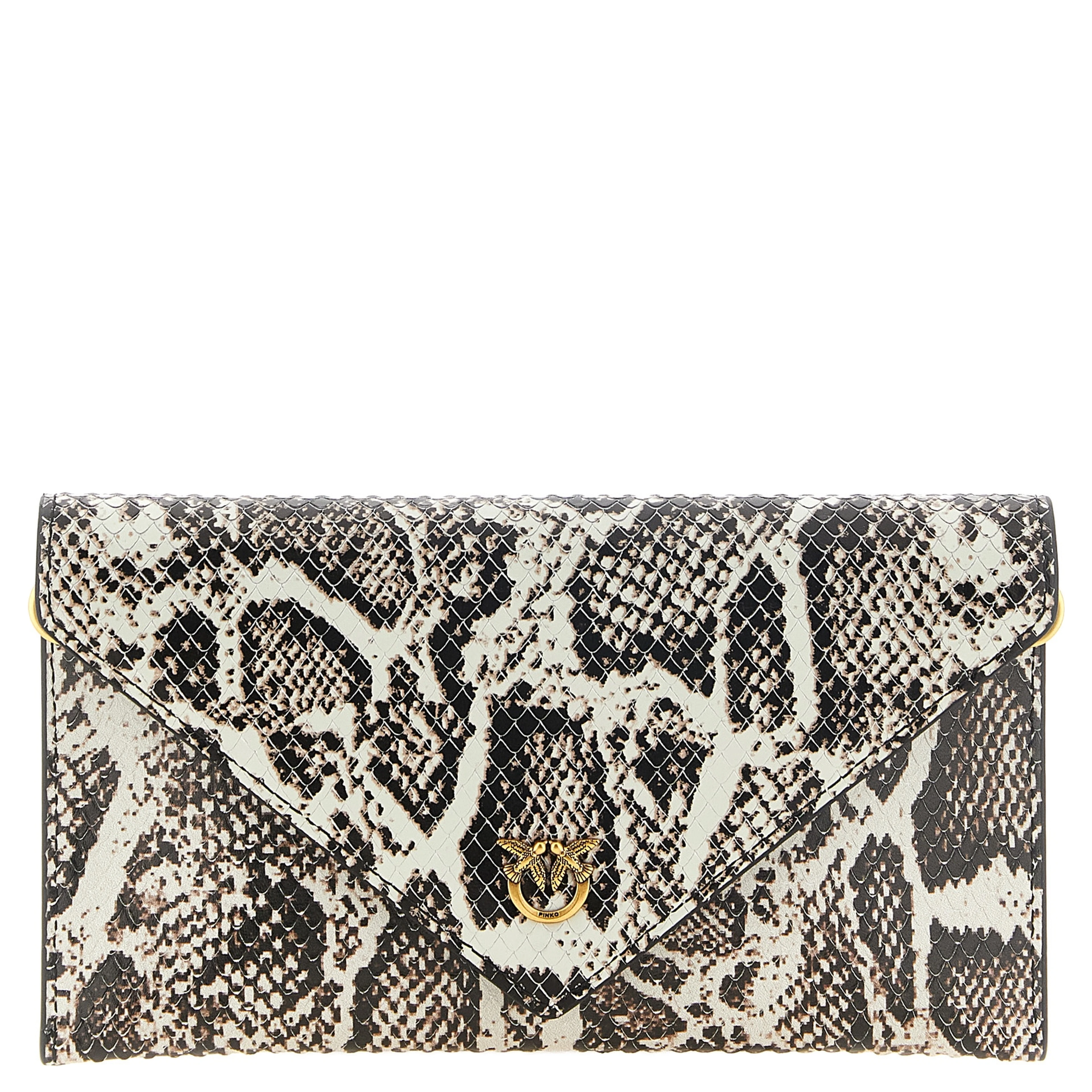 Beige Calfskin Clutch Bag