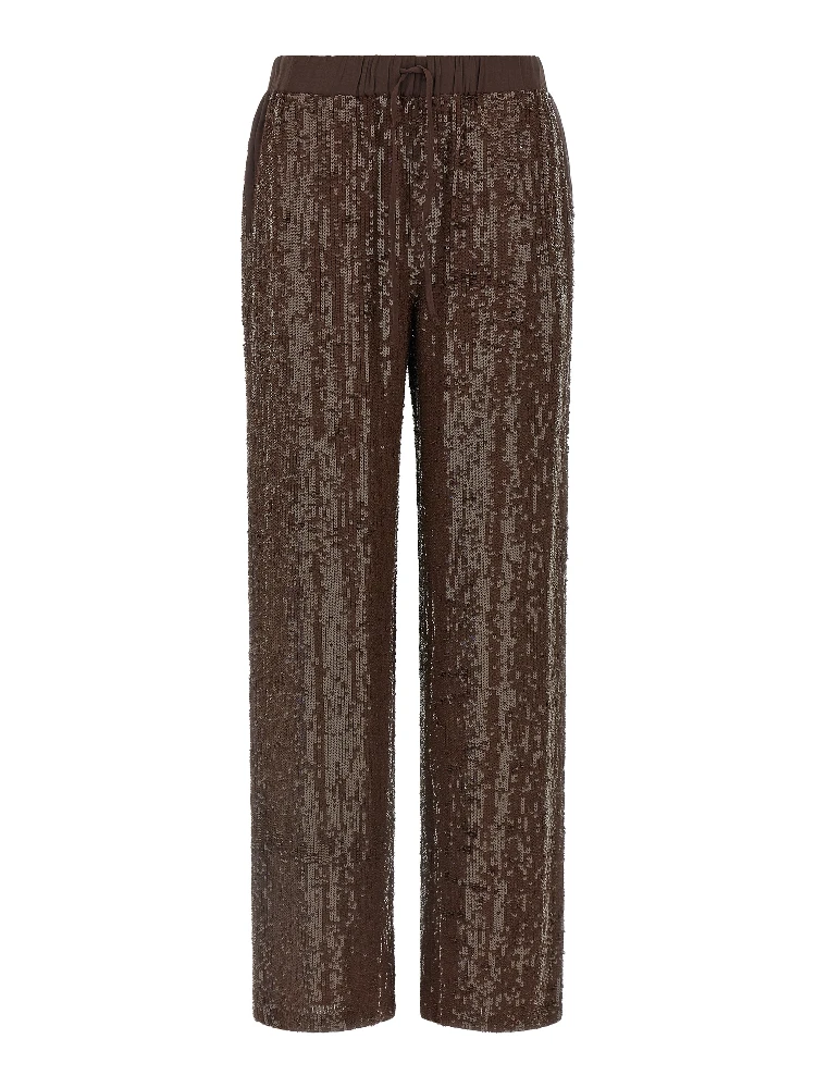 Brown Viscose Dress Pants