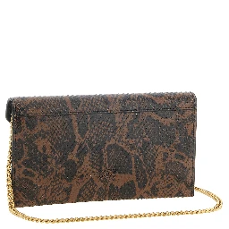 Brown Calfskin Clutch Bag