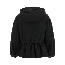 Black Nylon Full-Length Jacket