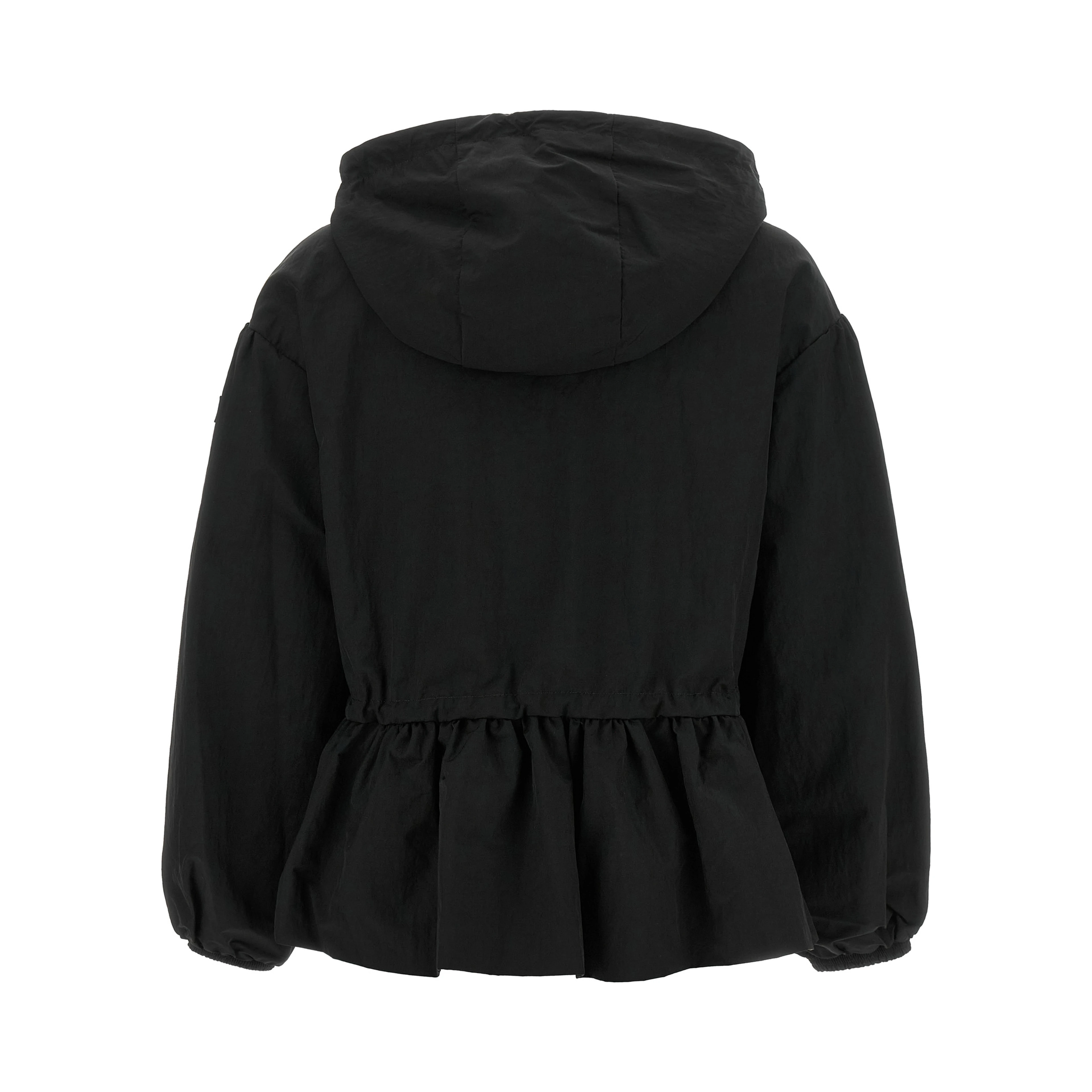Black Nylon Full-Length Jacket