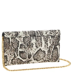 Beige Calfskin Clutch Bag