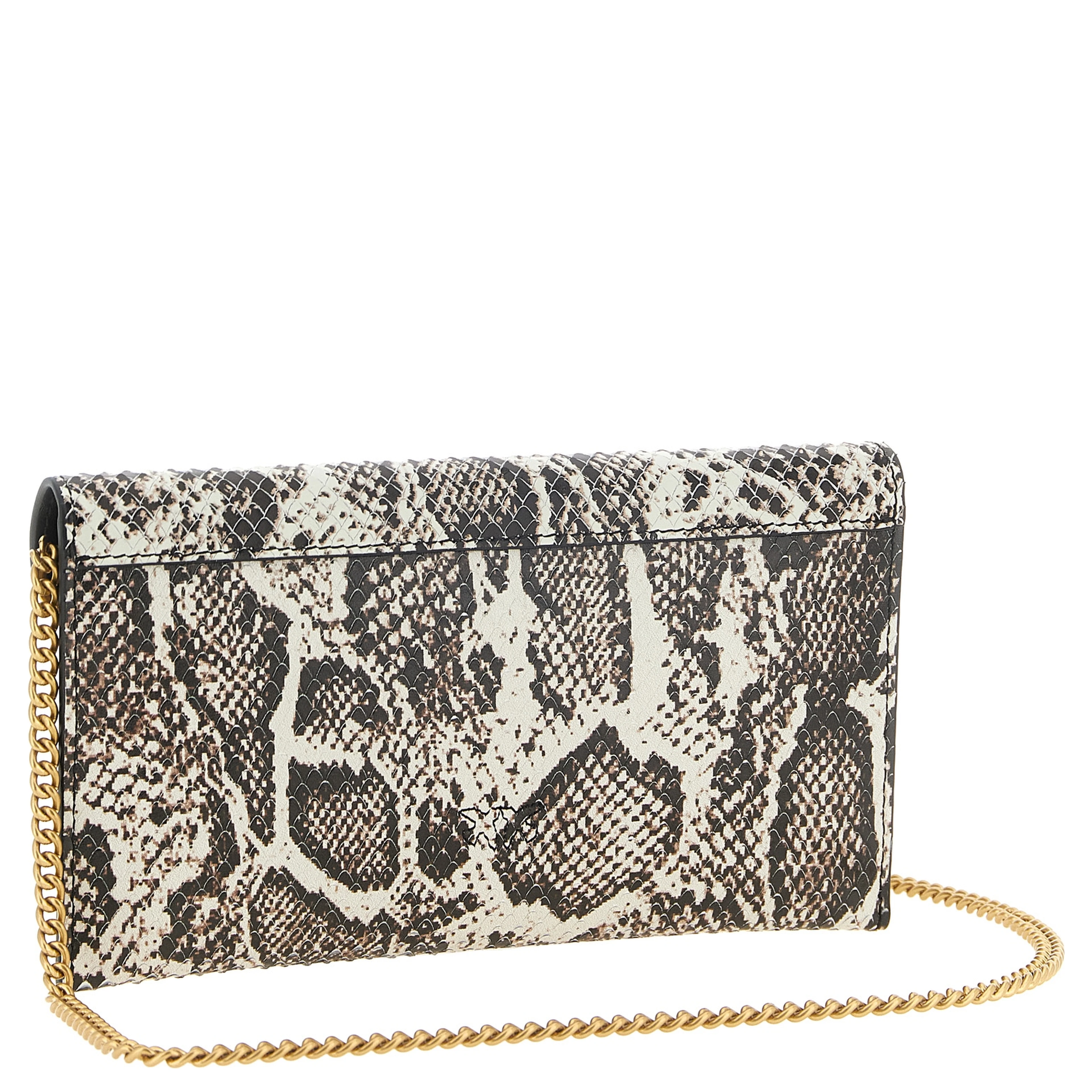 Beige Calfskin Clutch Bag