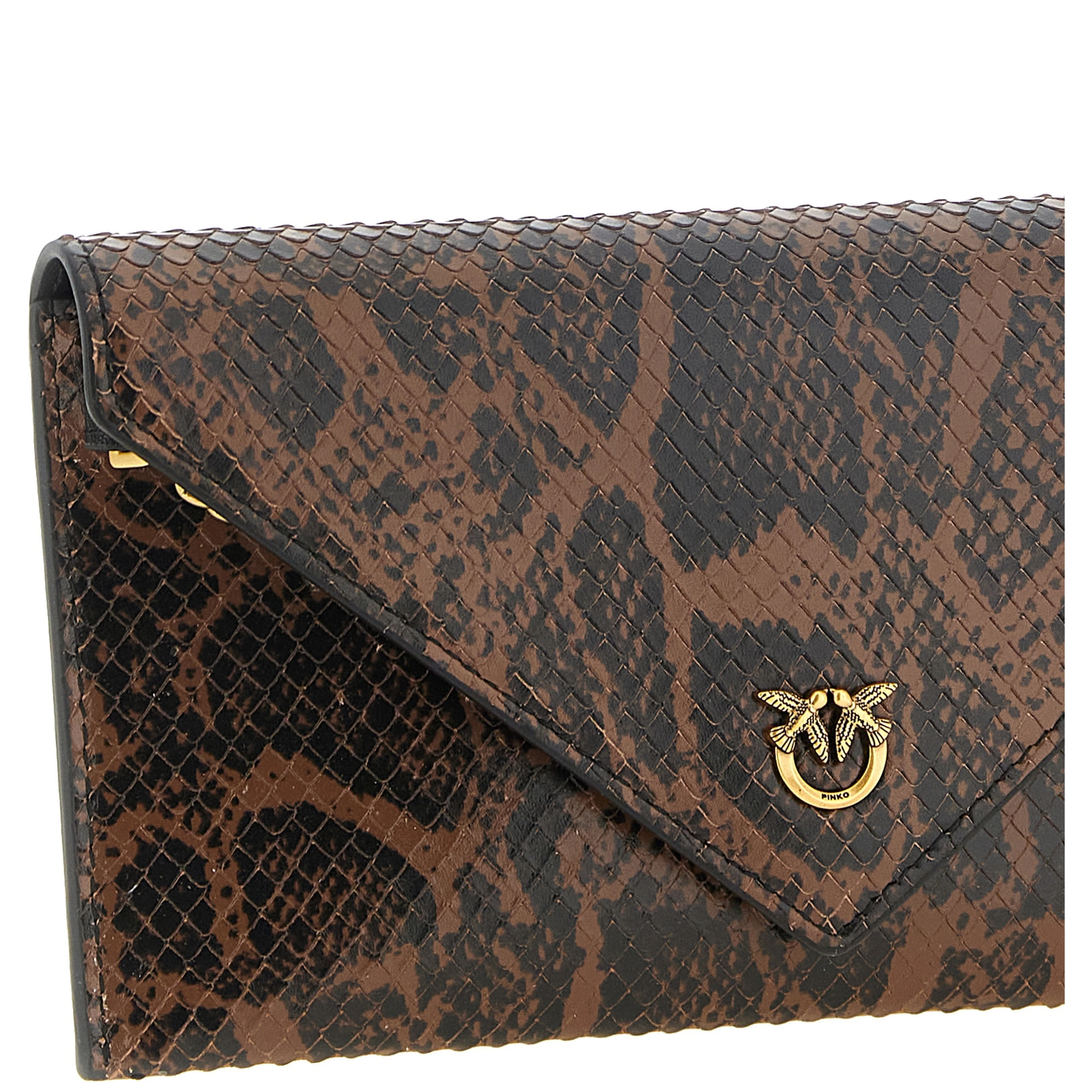 Brown Calfskin Clutch Bag