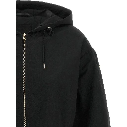 Black Nylon Full-Length Jacket