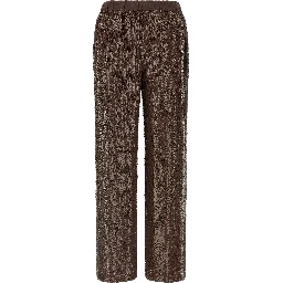 Brown Viscose Dress Pants