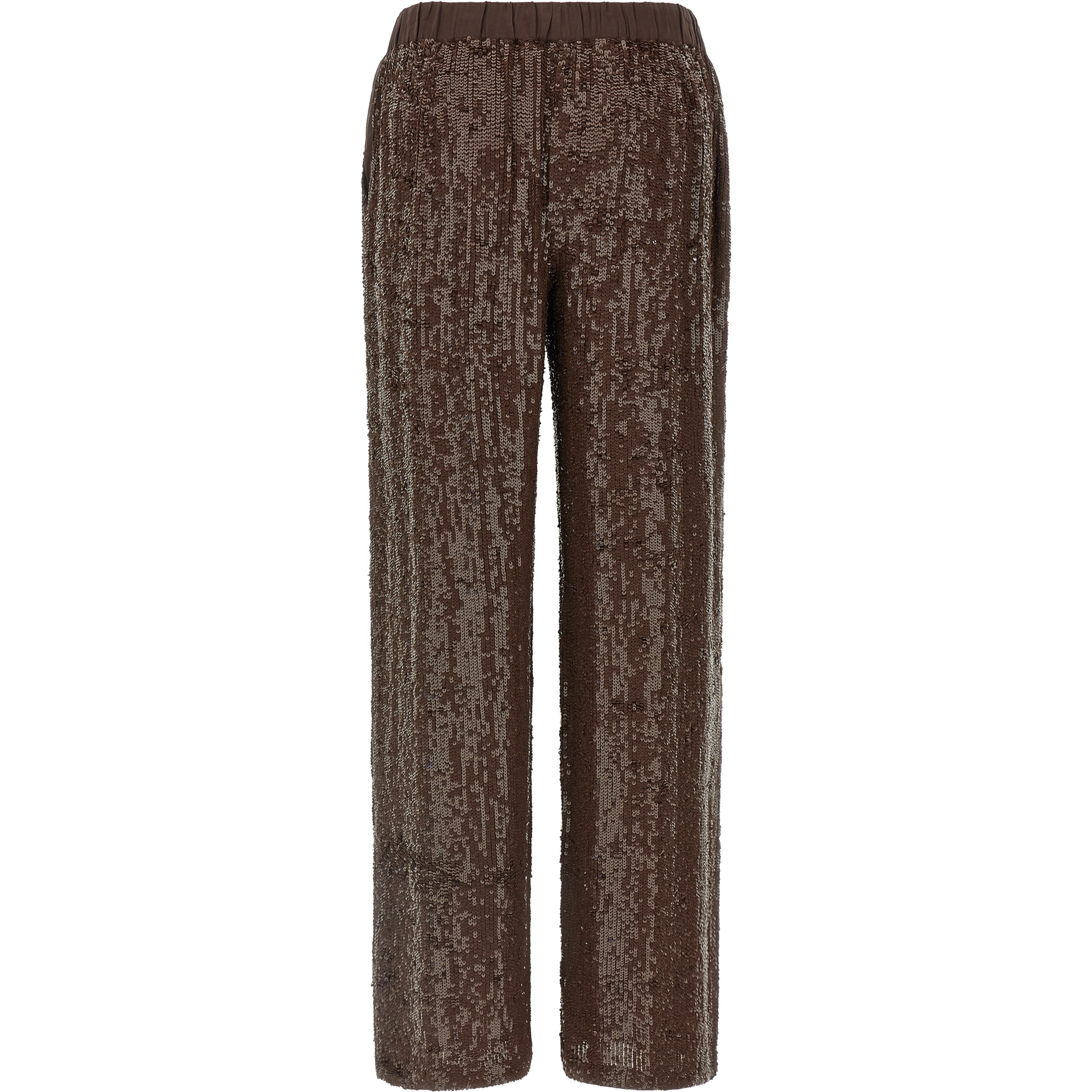 Brown Viscose Dress Pants