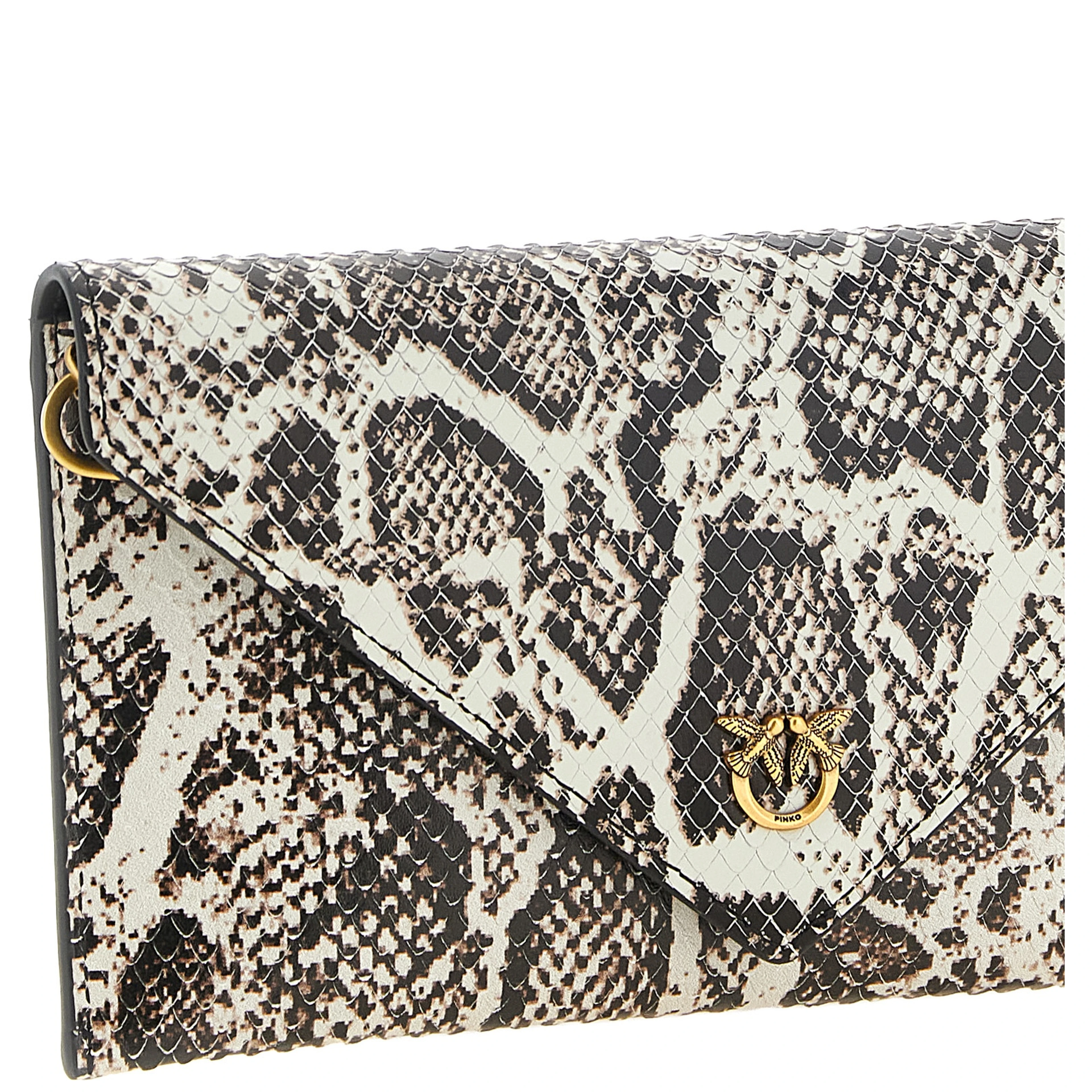 Beige Calfskin Clutch Bag