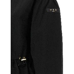 Black Nylon Full-Length Jacket