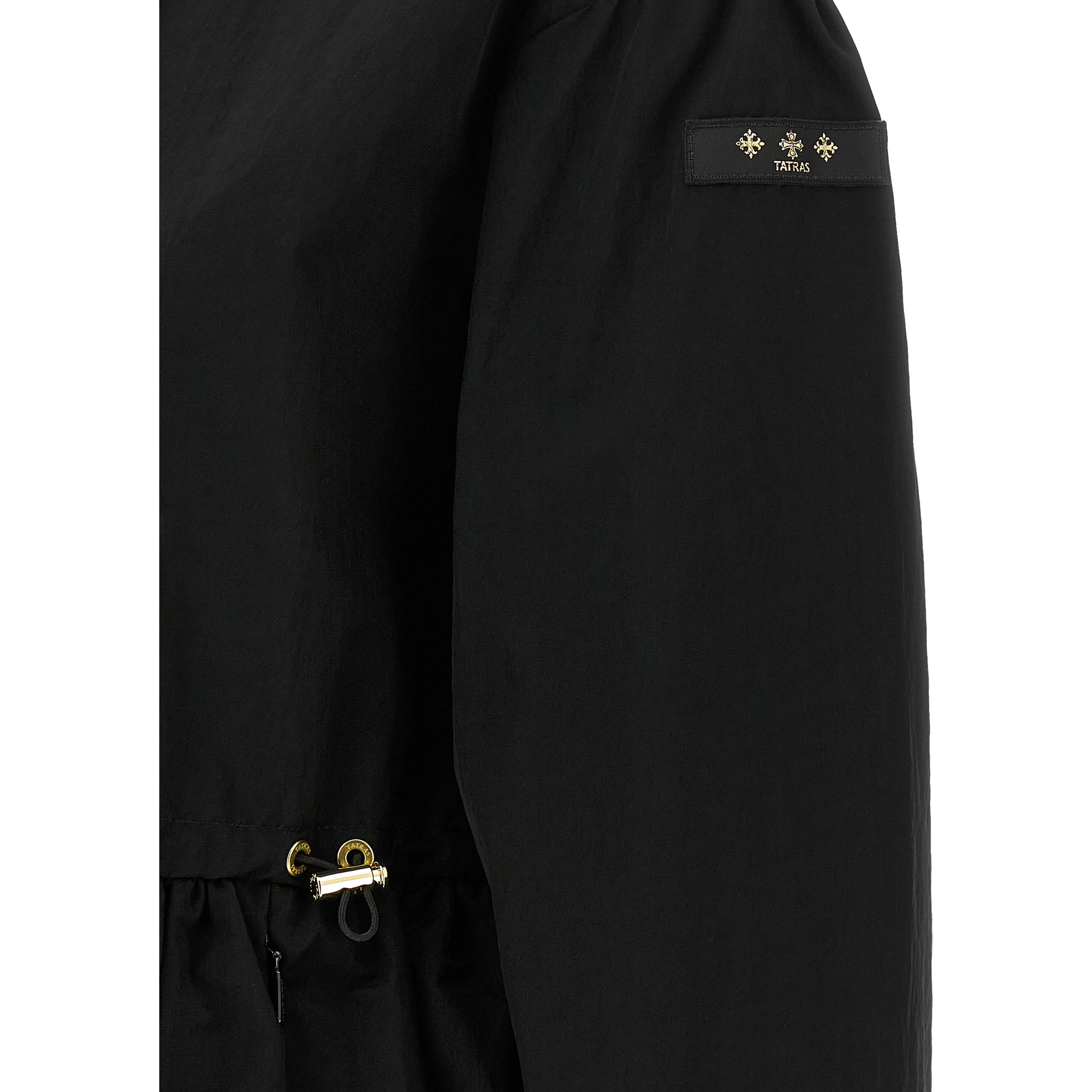 Black Nylon Full-Length Jacket