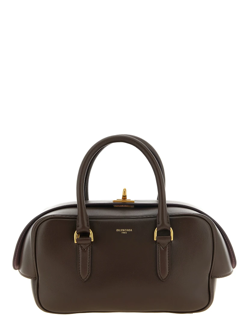 Brown Lamb Leather Handbag