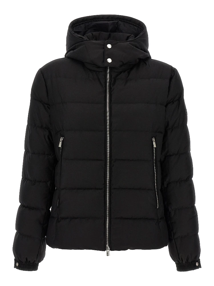 Black Wool Full-Length Jacket