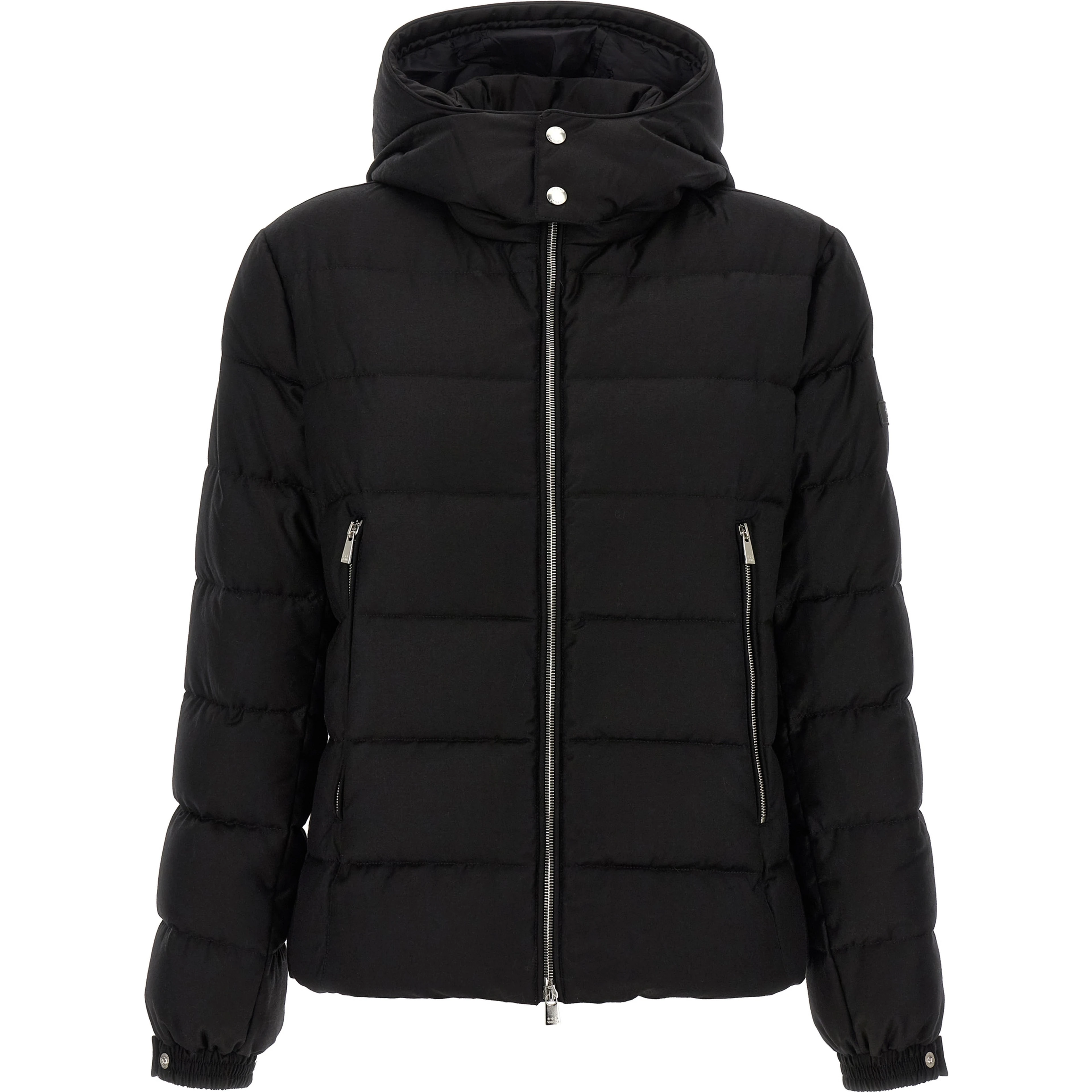 Black Wool Full-Length Jacket