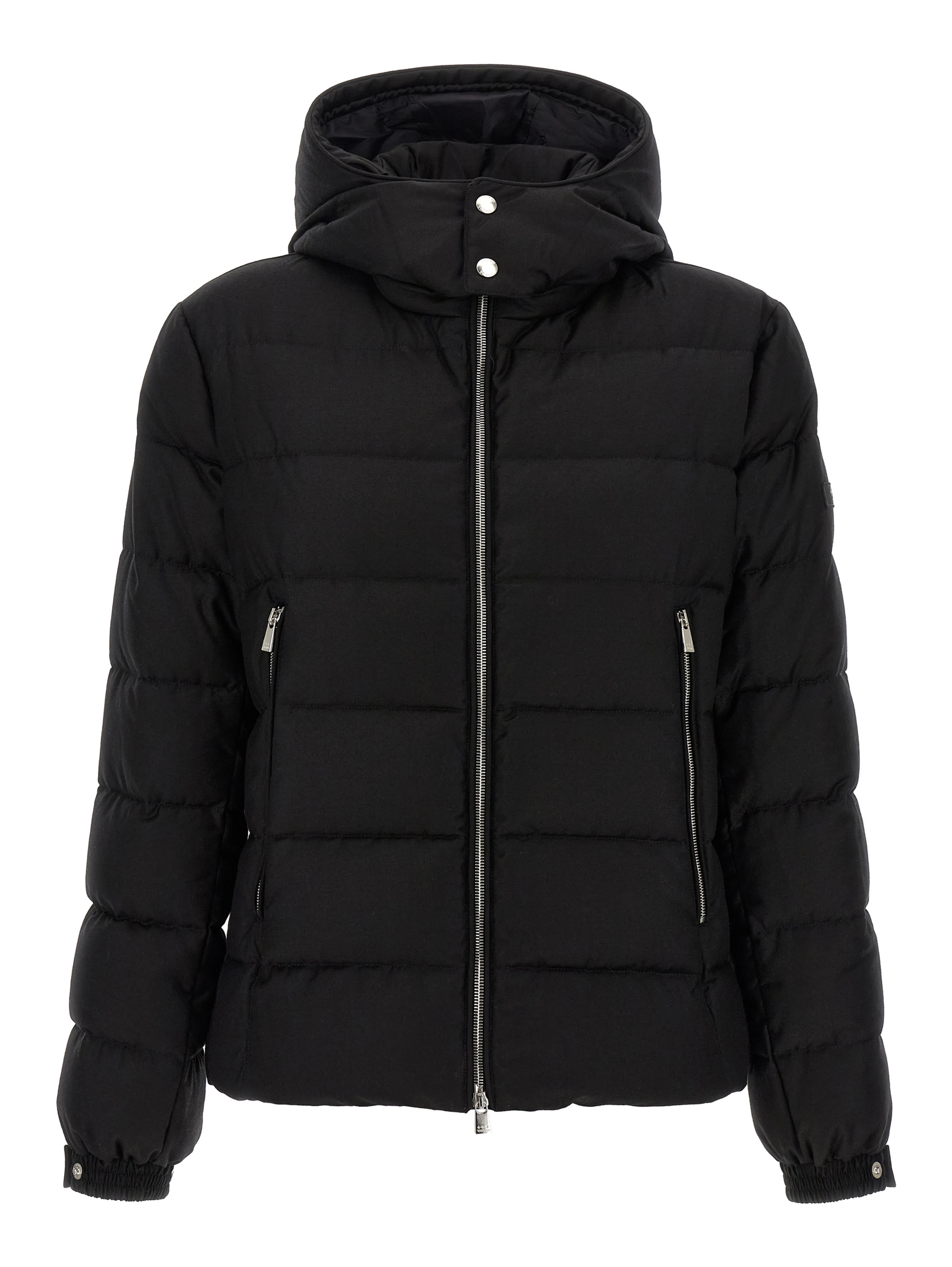 Black Wool Full-Length Jacket