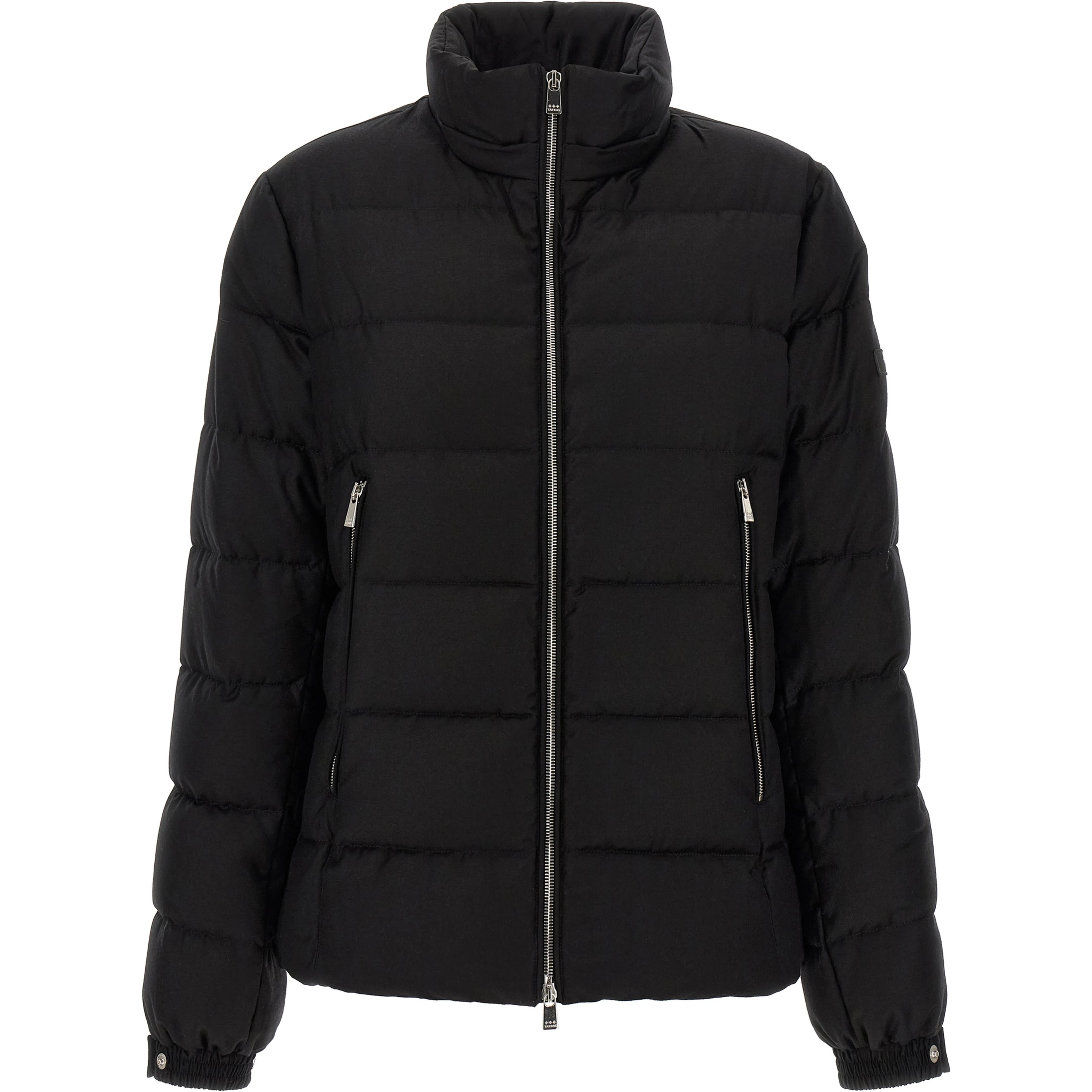 Black Wool Full-Length Jacket