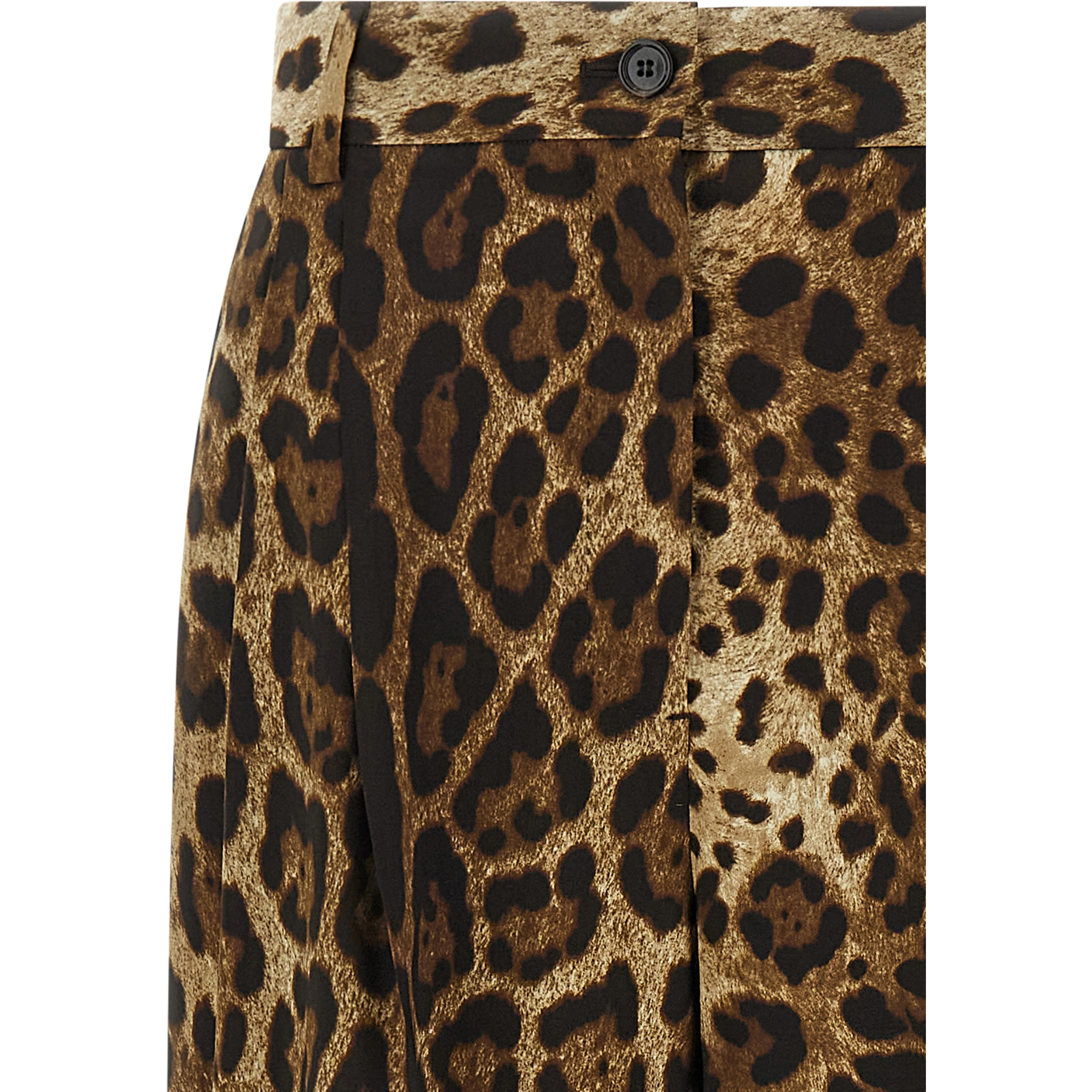 Brown Wool Casual Pants