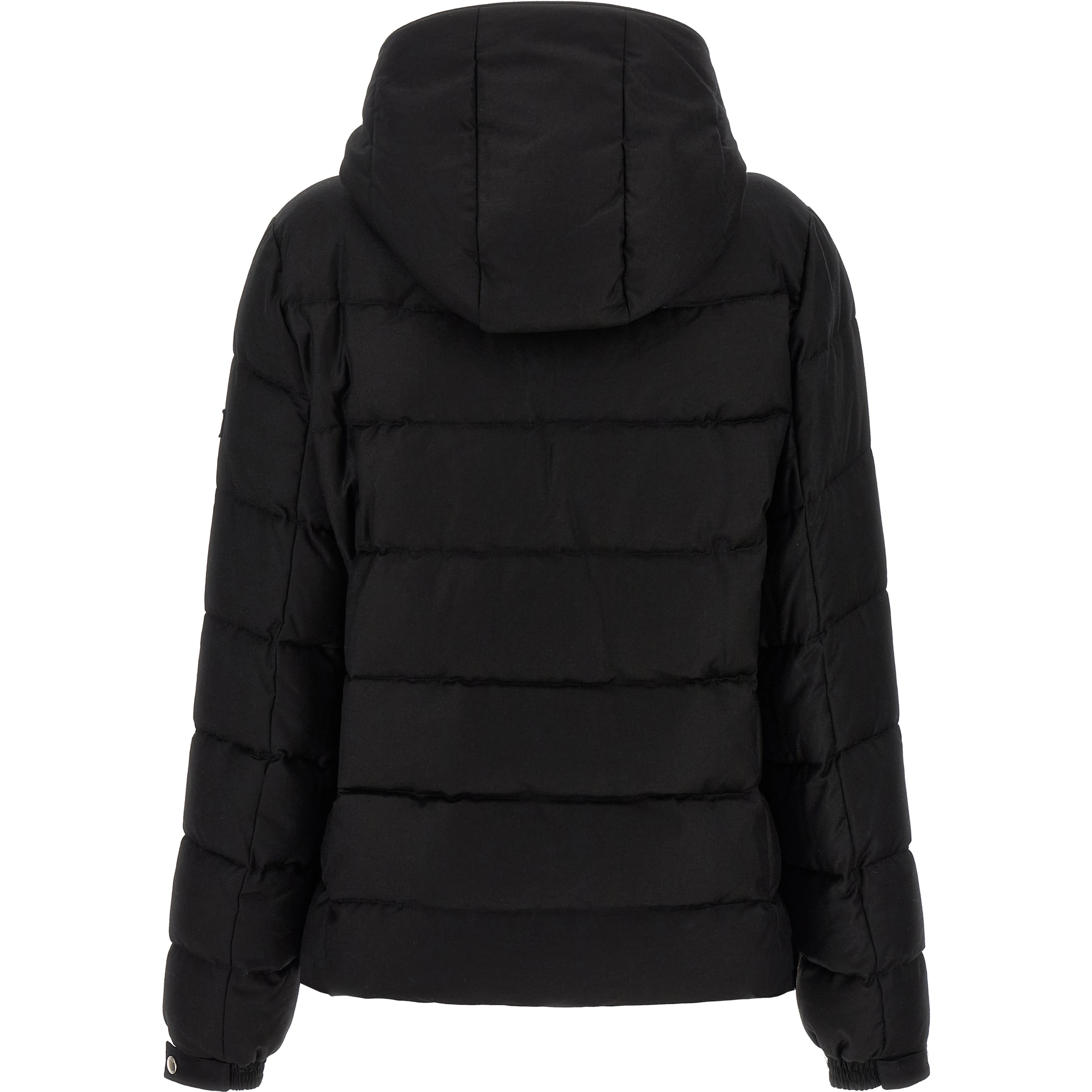 Black Wool Full-Length Jacket