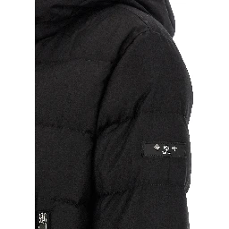 Black Wool Full-Length Jacket