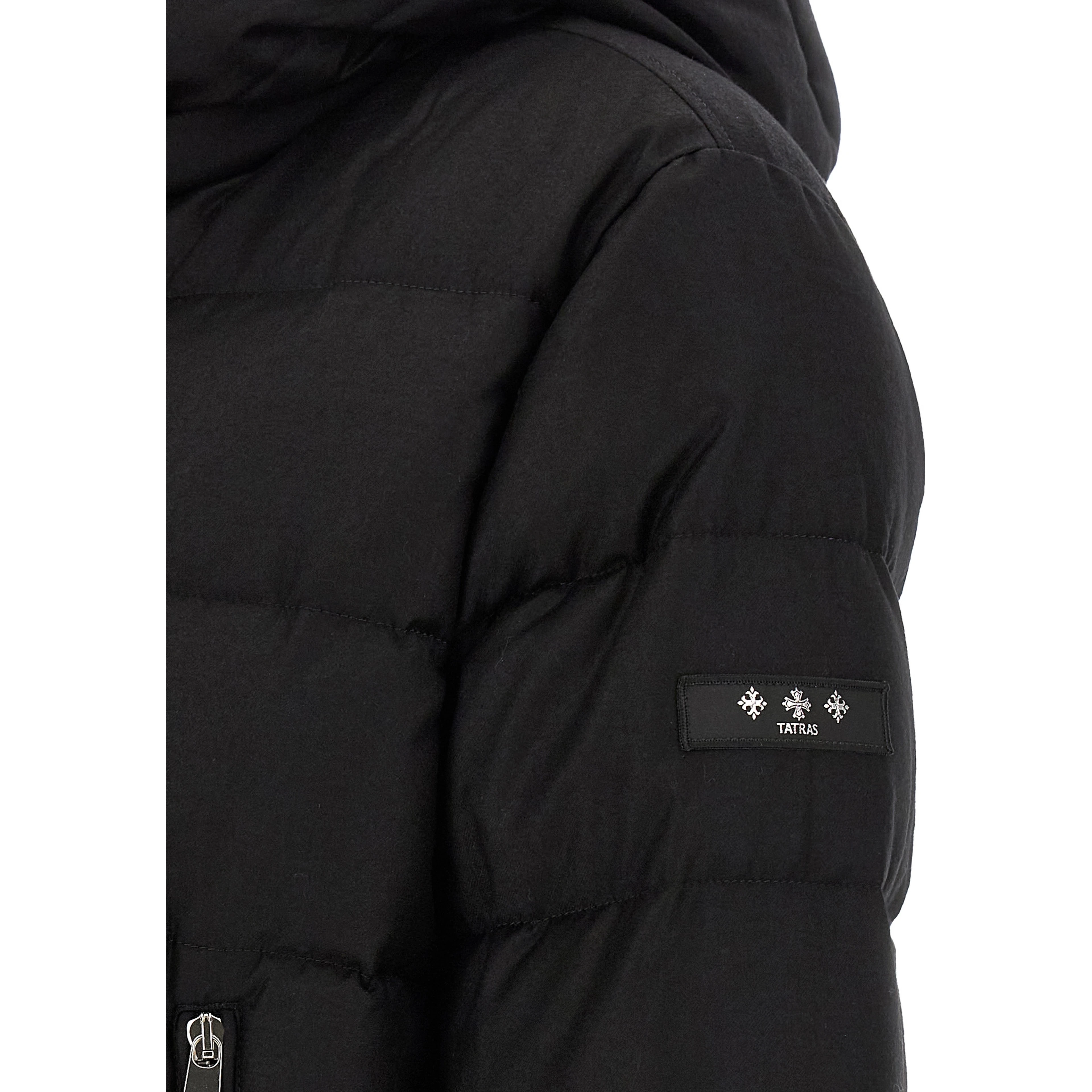 Black Wool Full-Length Jacket