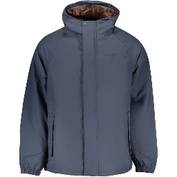 Blue Polyester Shell Jacket