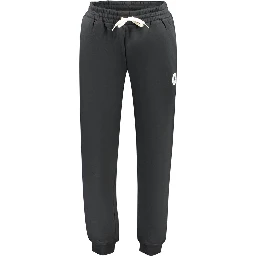 Black Cotton Athletic Pants