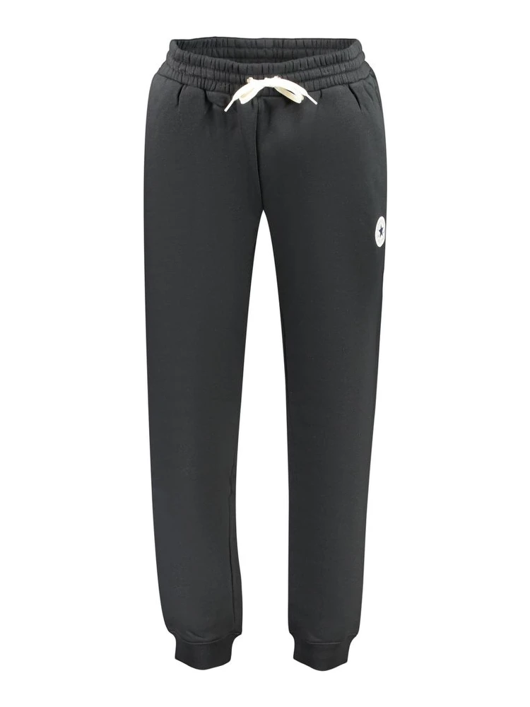 Black Cotton Athletic Pants