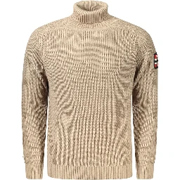Beige Wool Turtleneck