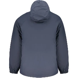 Blue Polyester Shell Jacket