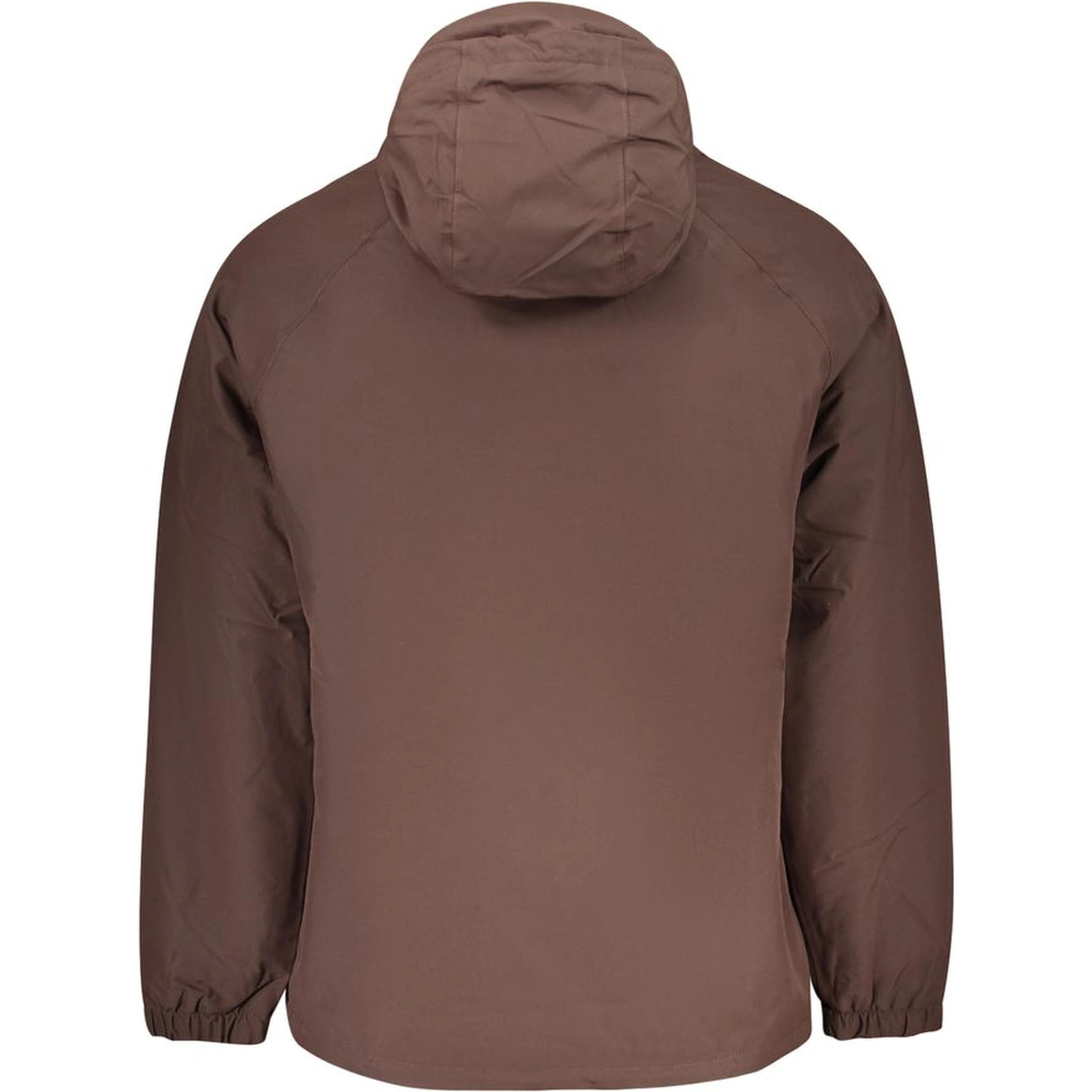 Brown Polyester Full-Length Jacket