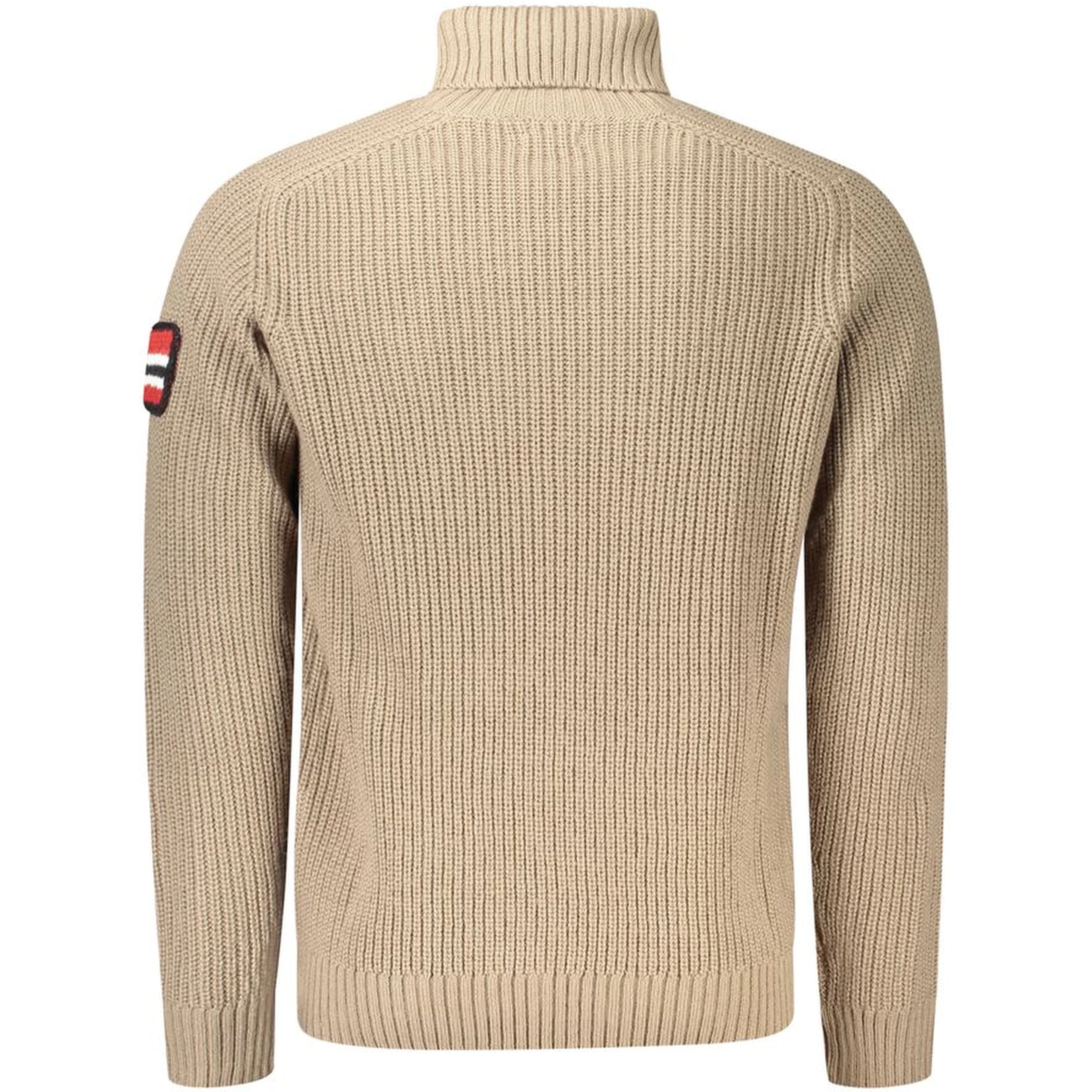 Beige Wool Turtleneck