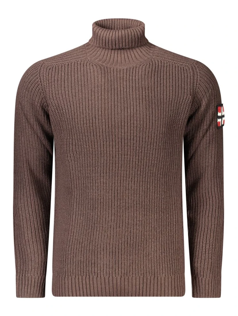 Brown Wool Turtleneck