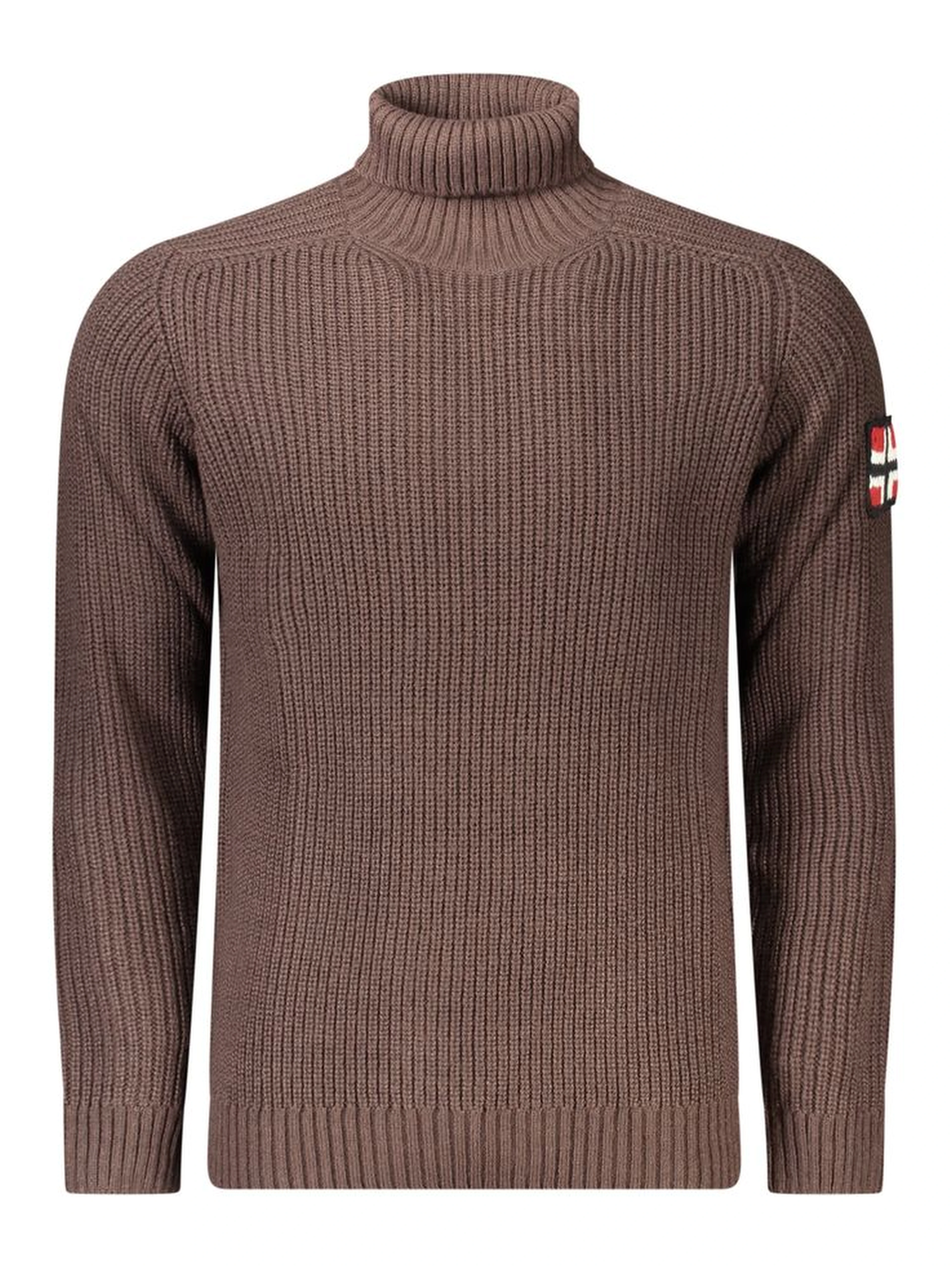 Brown Wool Turtleneck
