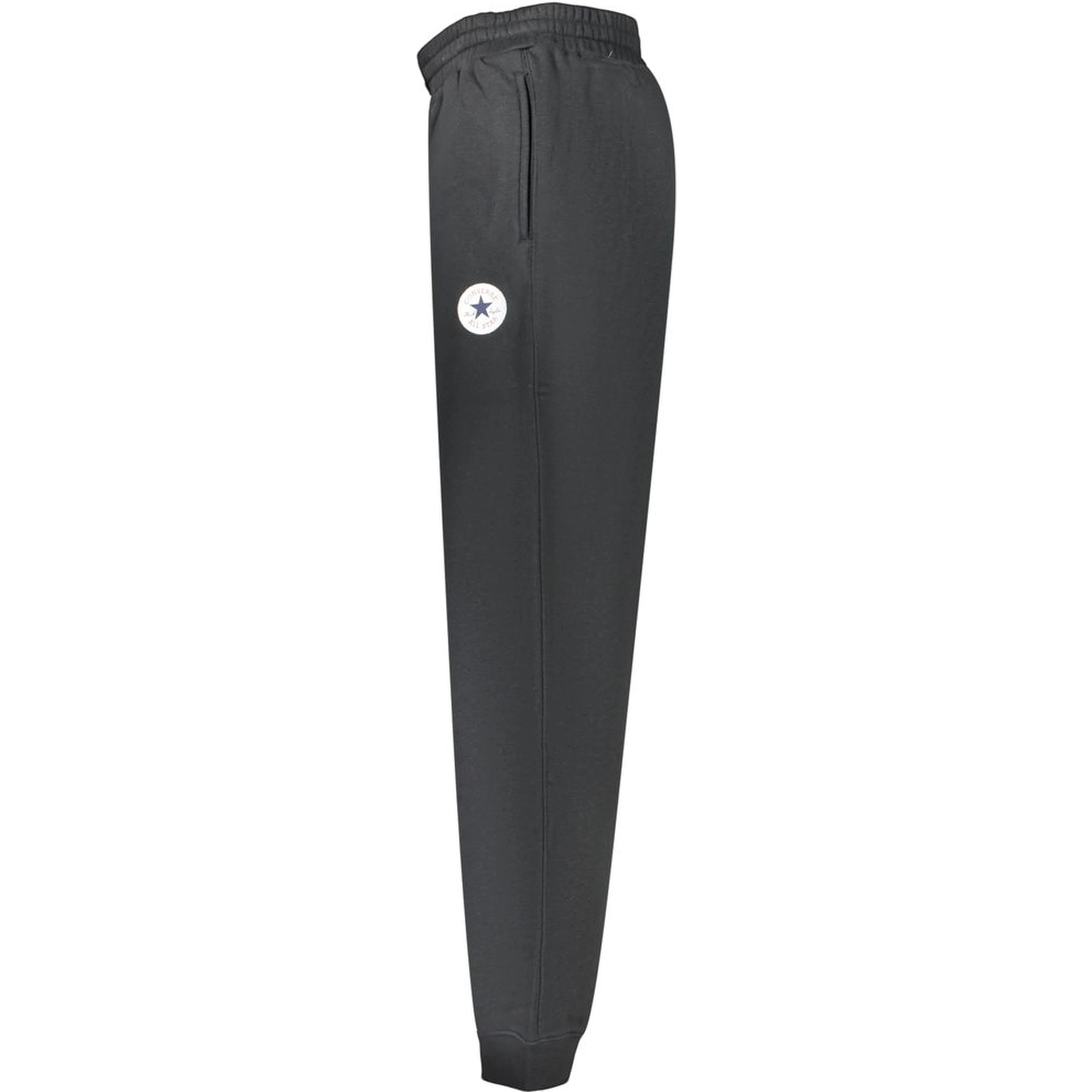 Black Cotton Athletic Pants
