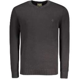 Black Cotton Sweatshirt