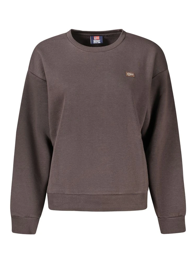 Brown Cotton Sweatshirt