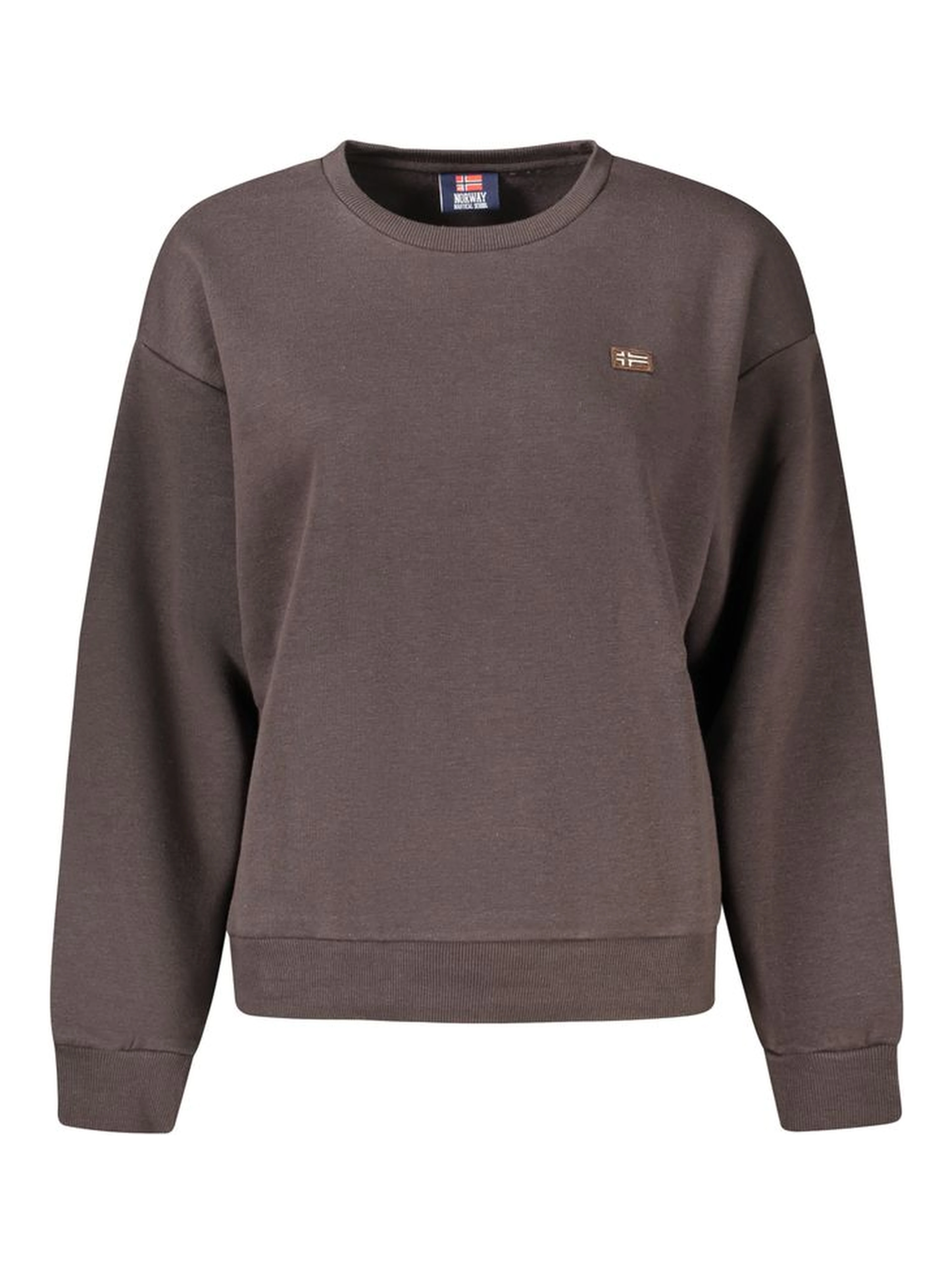 Brown Cotton Sweatshirt