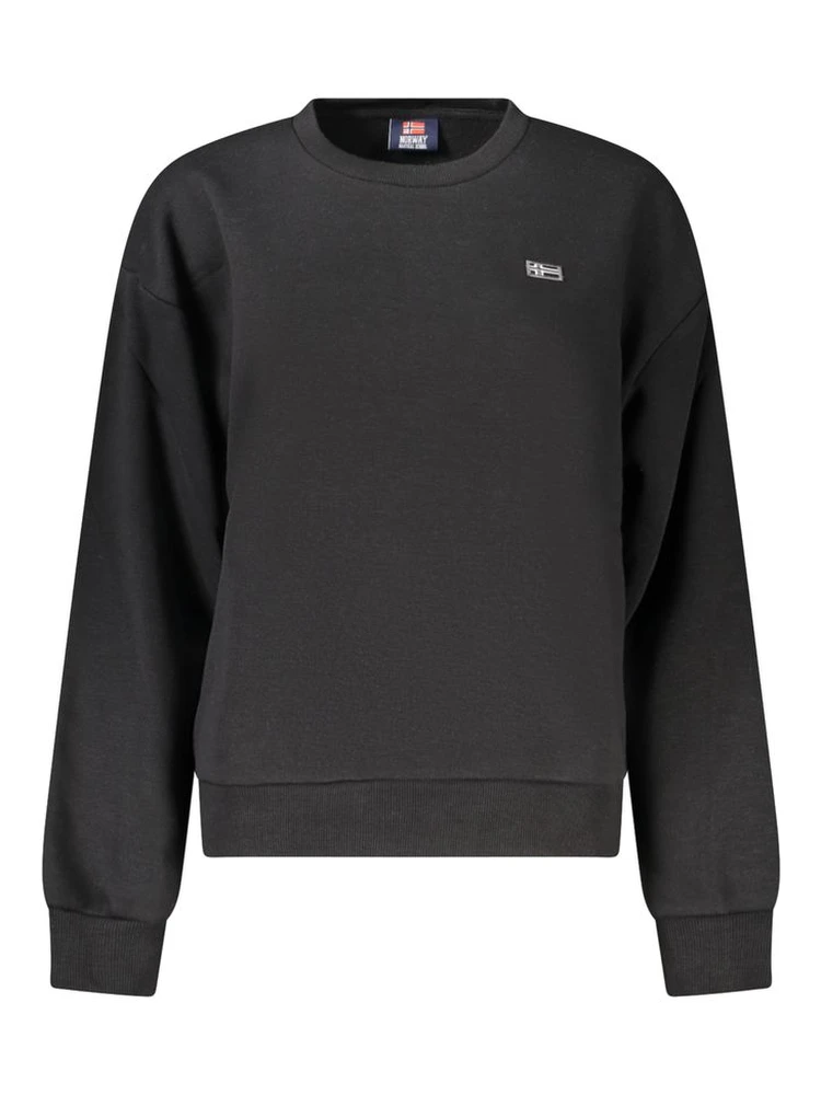 Black Cotton Sweatshirt