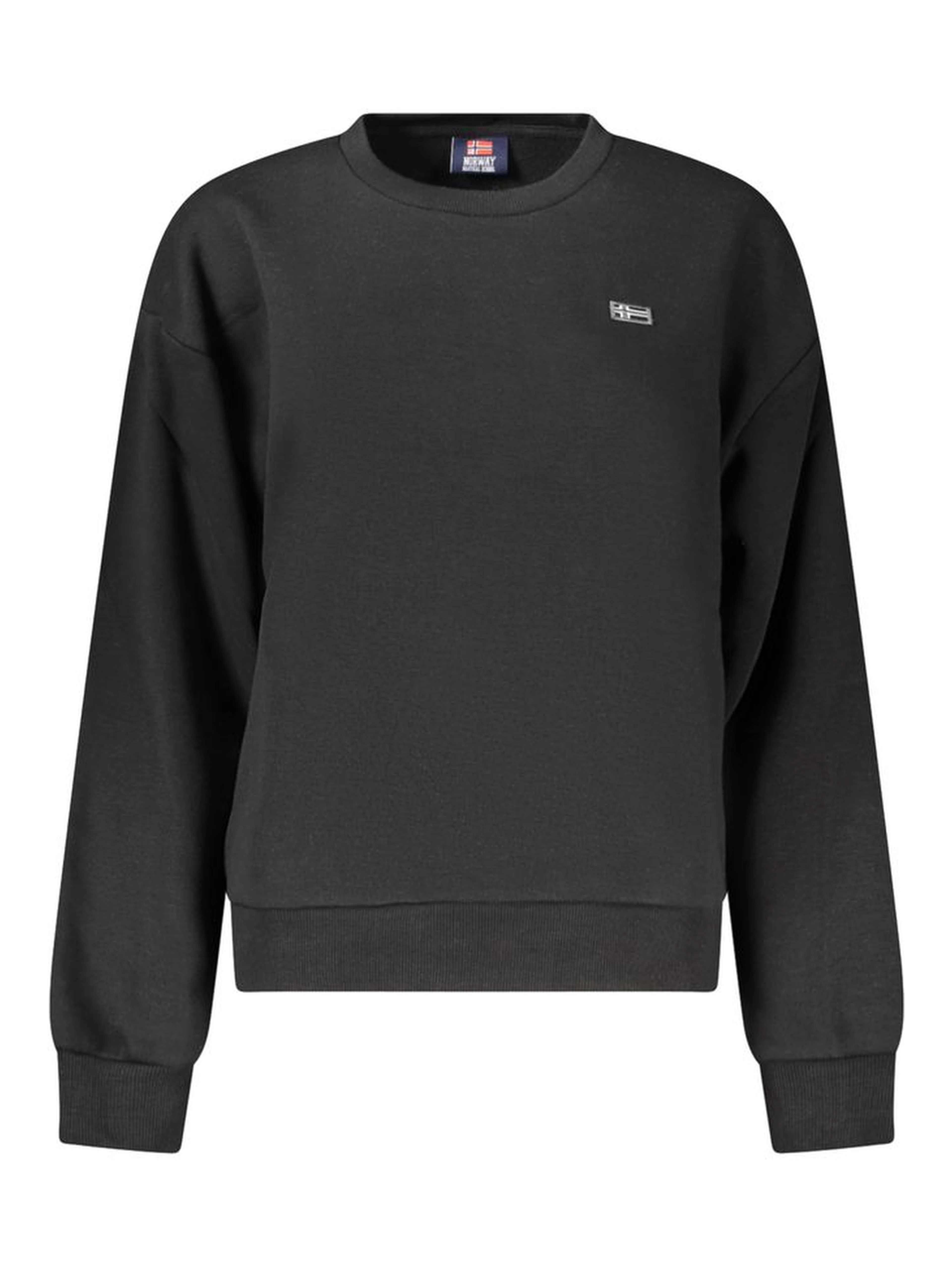 Black Cotton Sweatshirt