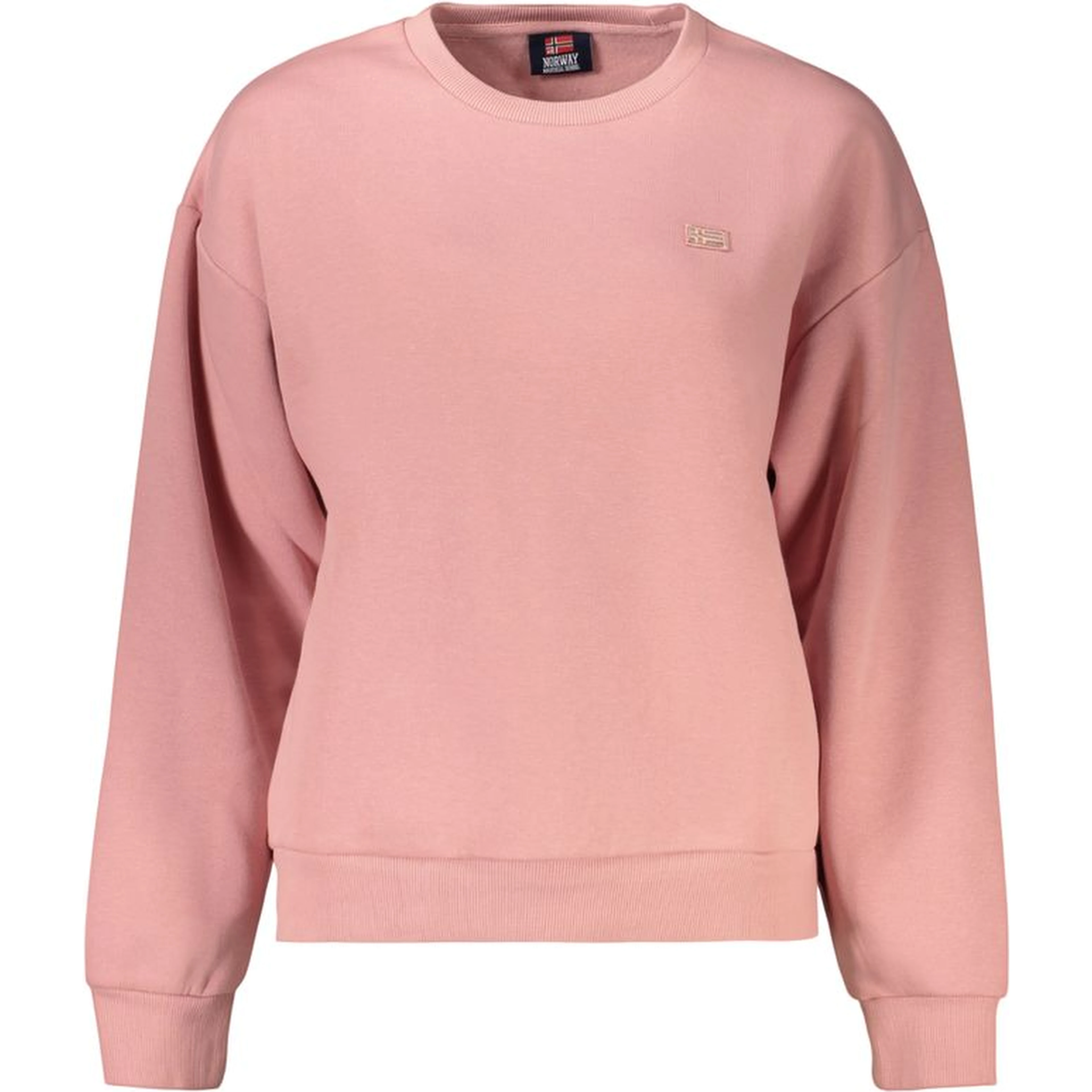 Pink Cotton Womens Sweatshirt